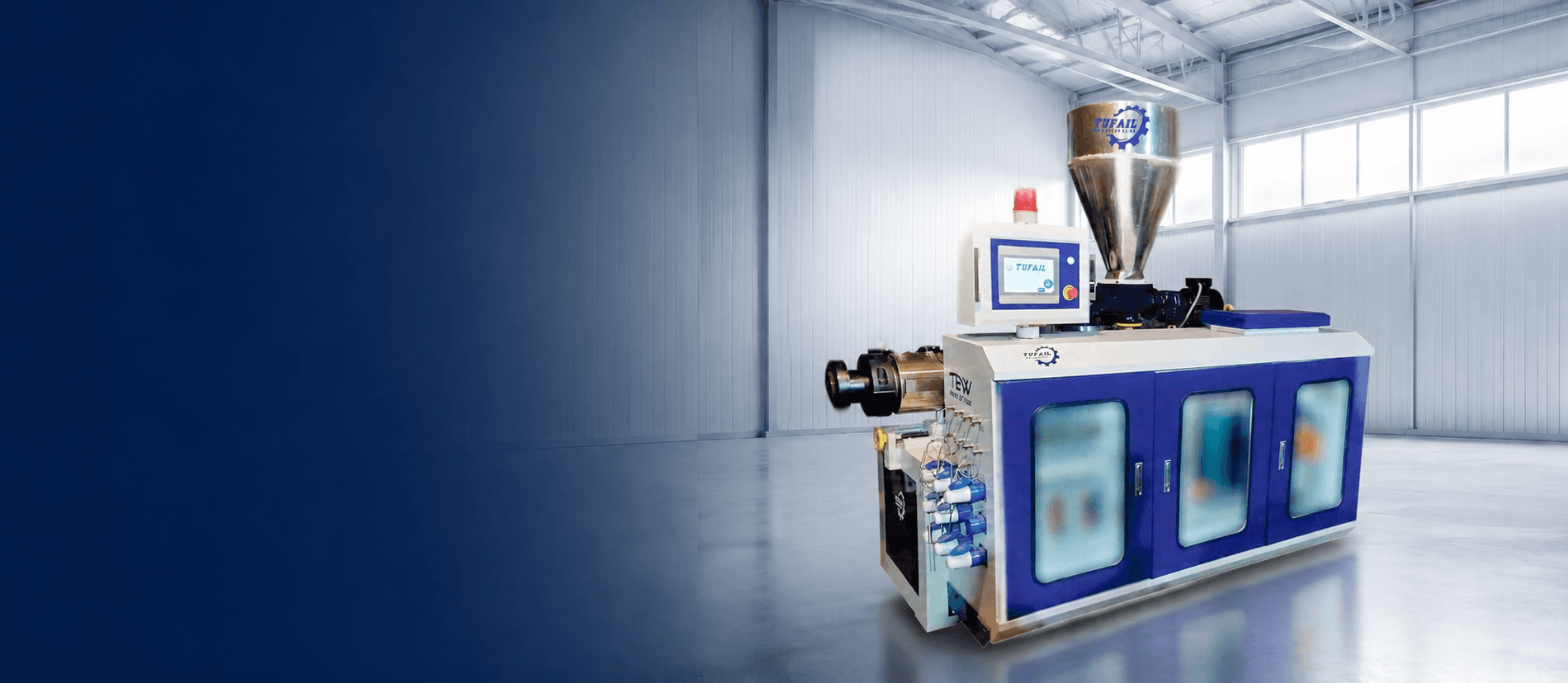 Conical Twin Screw Extruder for PVC Production