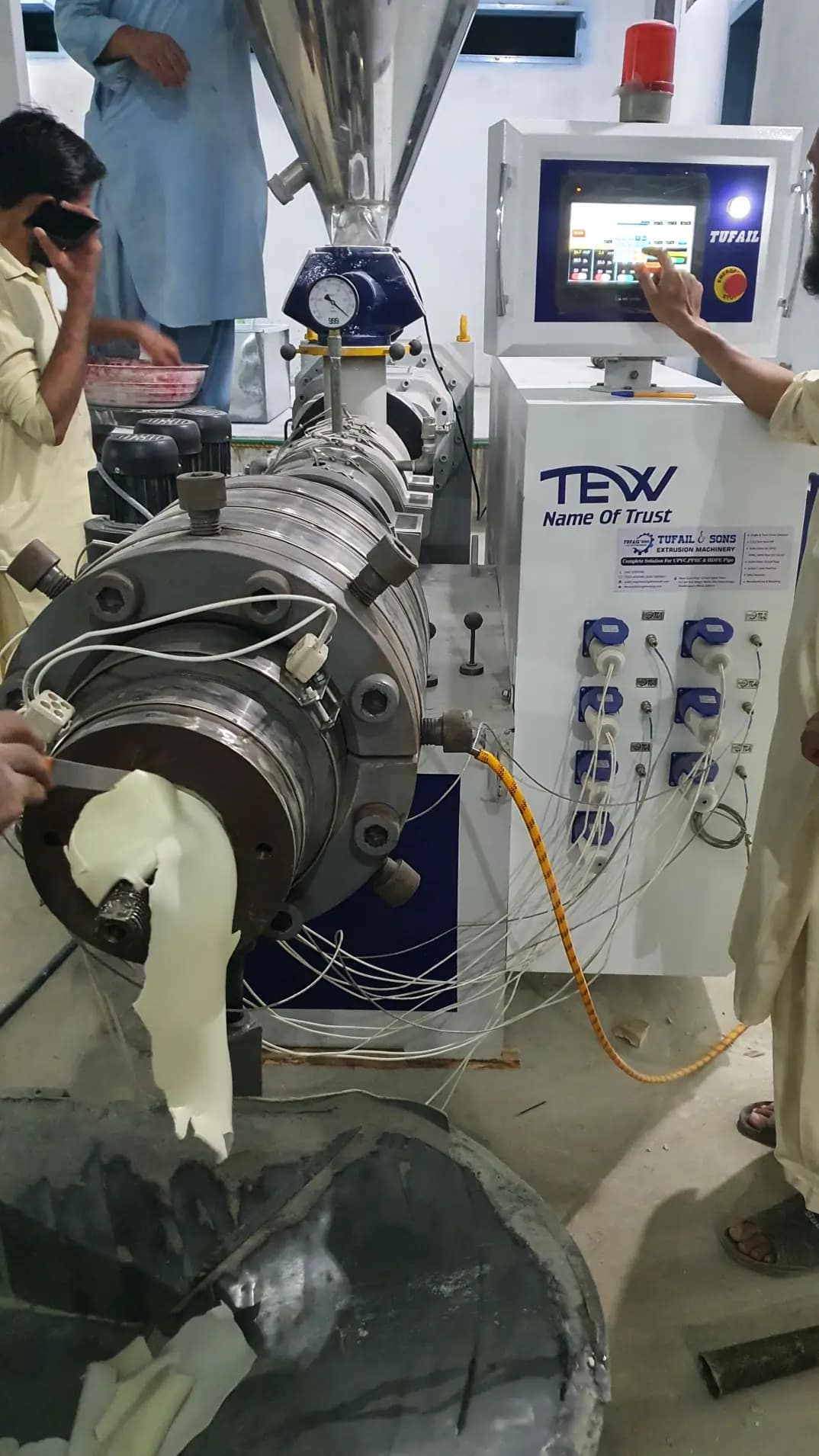 Conical PLC Pipe Extrusion Line Installation – Swat gallery image 6