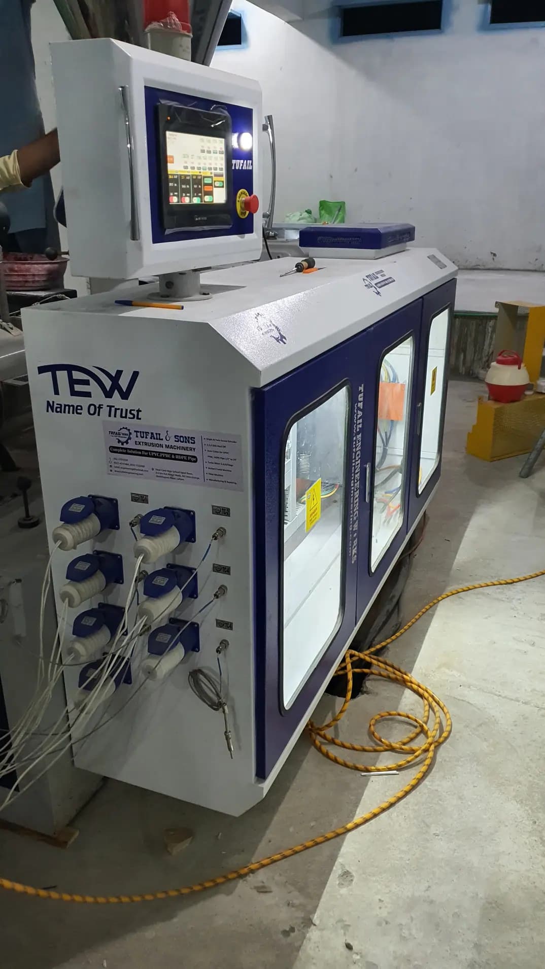 Conical PLC Pipe Extrusion Line Installation – Swat gallery image 7