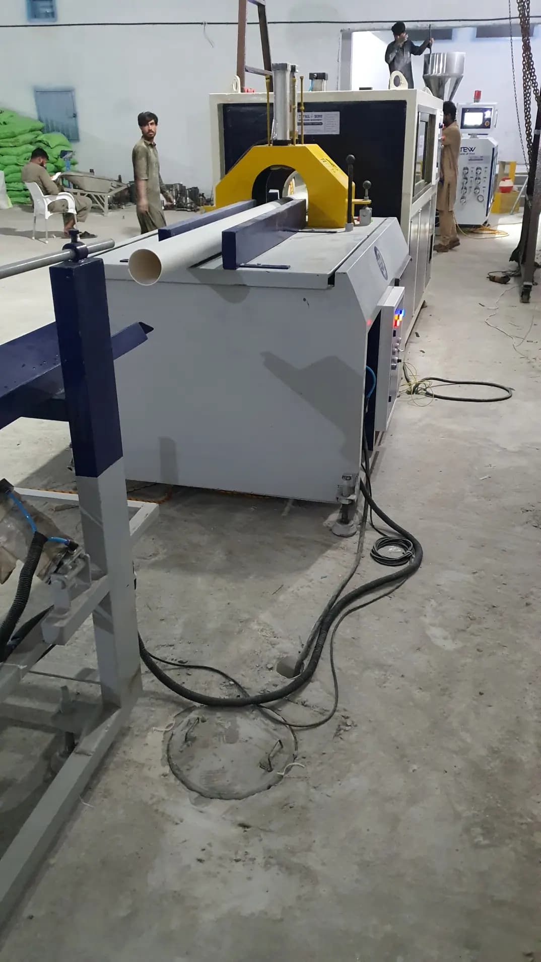 Conical PLC Pipe Extrusion Line Installation – Swat gallery image 2