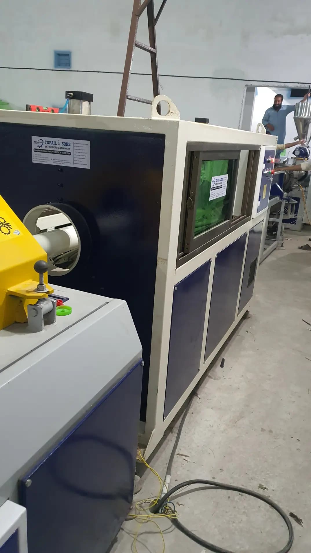 Conical PLC Pipe Extrusion Line Installation – Swat gallery image 1